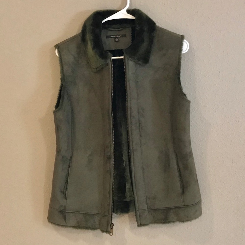 Cute Faux Suede Look Vest